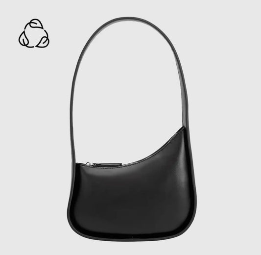 Willow Black Vegan Shoulder Bag